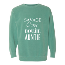 Load image into Gallery viewer, Savage Auntie Garment-Dyed Sweatshirt
