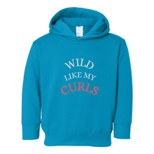 Load image into Gallery viewer, Girls Wild like my Curls Pullover Fleece Hoodie
