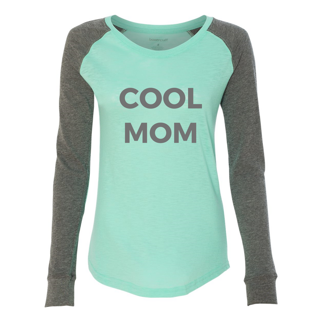 Cool Mom Preppy Patch Slub T-Shirt