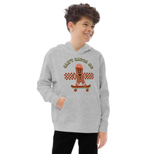 Load image into Gallery viewer, Gingerbread Man Kids fleece hoodie
