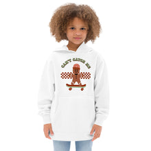 Load image into Gallery viewer, Gingerbread Man Kids fleece hoodie
