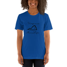 Load image into Gallery viewer, Virginia Mom Life Short-Sleeve Unisex T-Shirt
