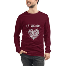 Load image into Gallery viewer, I Stole HER heart Long Sleeve Tee
