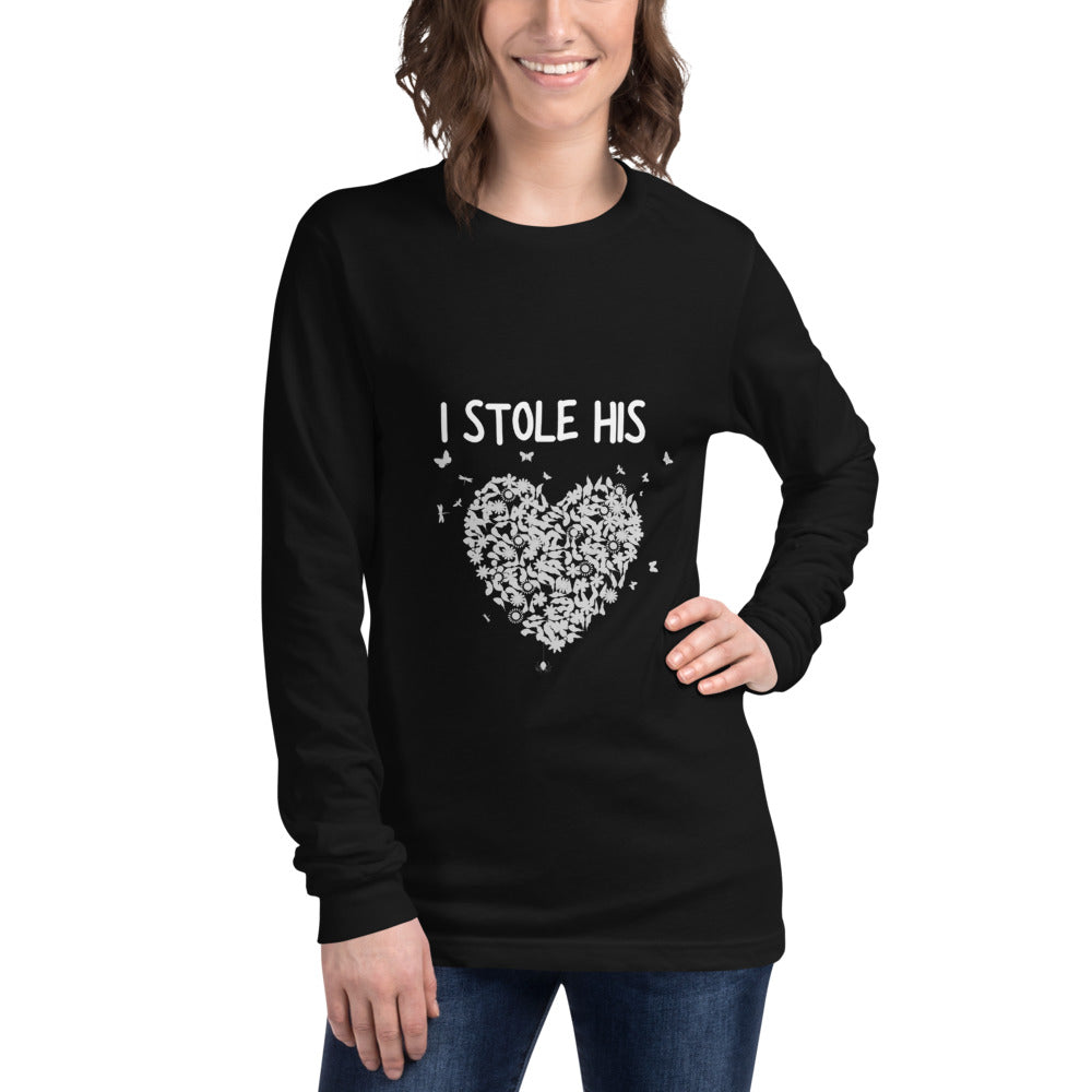 I Stole HIS heart Long Sleeve Tee