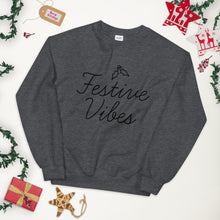 Load image into Gallery viewer, Festive Vibe Holiday Sweatshirt
