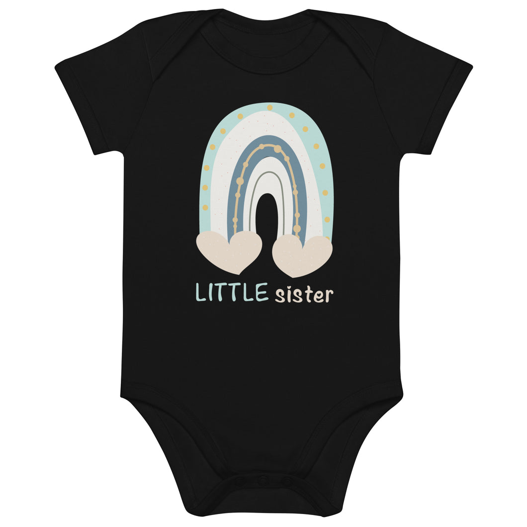 Little Sister Organic Matching cotton baby bodysuit