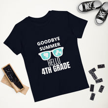 Load image into Gallery viewer, HELLO 4TH GRADE Organic cotton kids t-shirt
