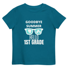 Load image into Gallery viewer, HELLO 1ST GRADE Organic cotton kids t-shirt
