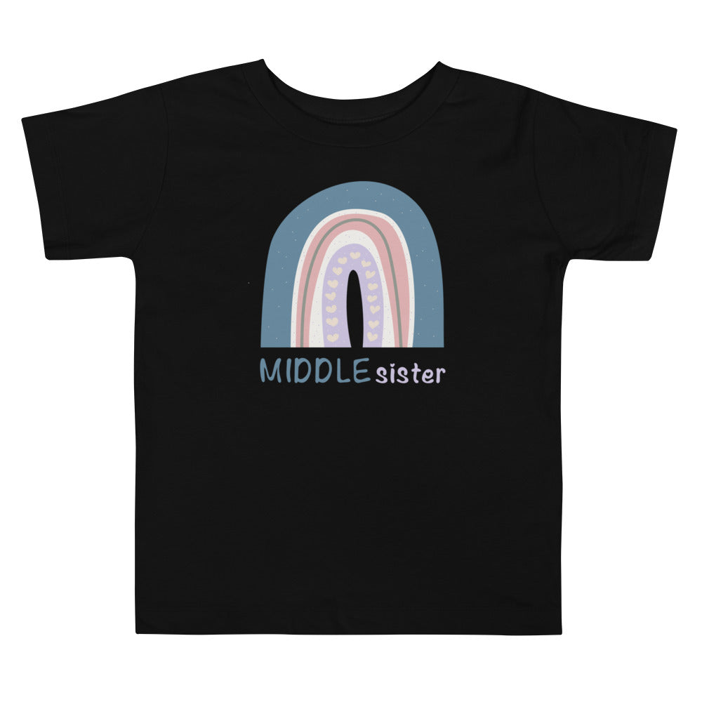 Middle Child Matching Toddler Short Sleeve Tee