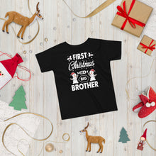 Load image into Gallery viewer, 1st Christmas as a Big Brother Short Sleeve Tee
