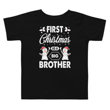 Load image into Gallery viewer, 1st Christmas as a Big Brother Short Sleeve Tee
