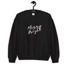 Load image into Gallery viewer, Merry + Bright Holiday Sweatshirt
