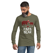 Load image into Gallery viewer, PaPa Bear Long Sleeve Holiday Tee
