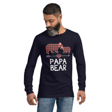 Load image into Gallery viewer, PaPa Bear Long Sleeve Holiday Tee
