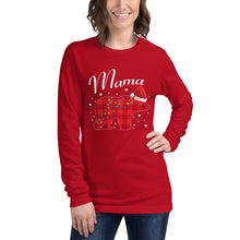 Load image into Gallery viewer, MaMa Bear Long Sleeve Holiday Matching Tee
