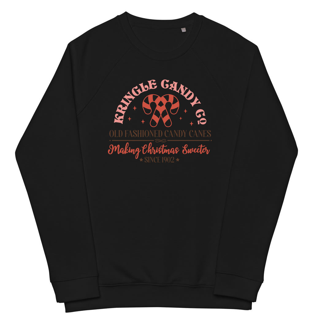 Kringle Candy Co organic raglan sweatshirt