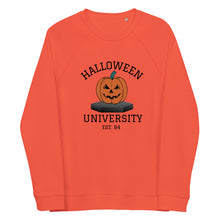 Load image into Gallery viewer, Halloween University organic raglan sweatshirt
