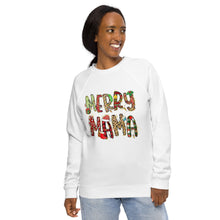 Load image into Gallery viewer, Merry MaMa Holiday organic raglan sweatshirt
