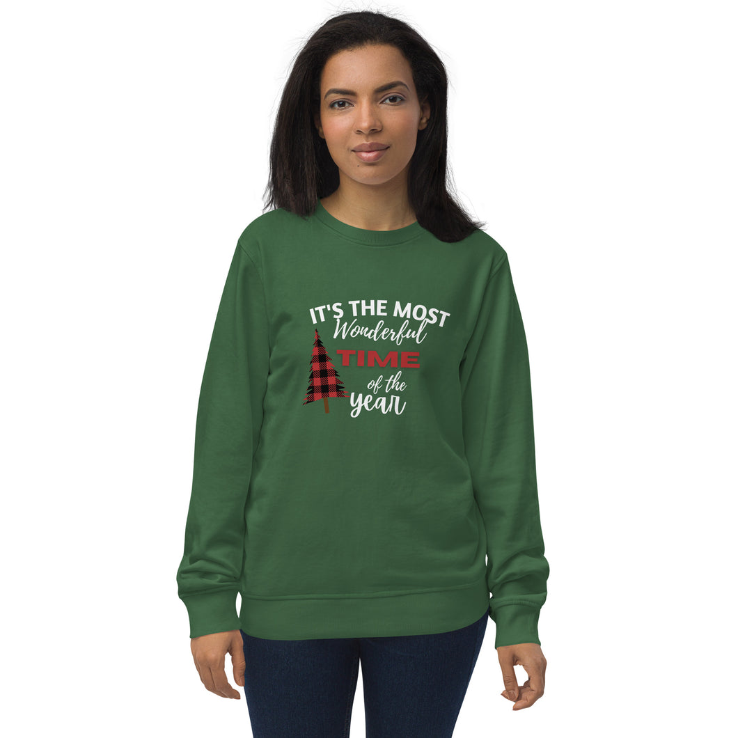 Most Wonderful Time Of The Year organic sweatshirt