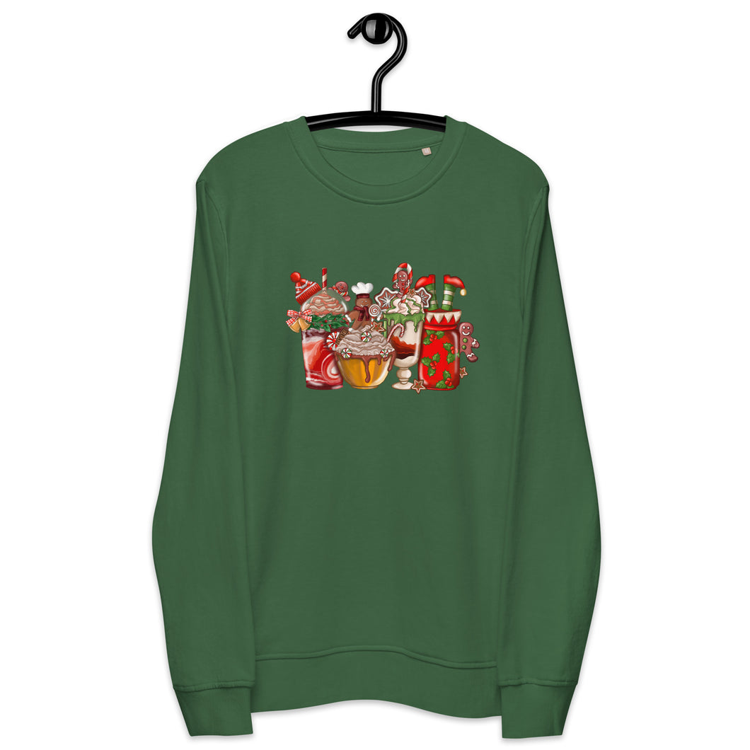 Hot Cocoa Holiday organic sweatshirt