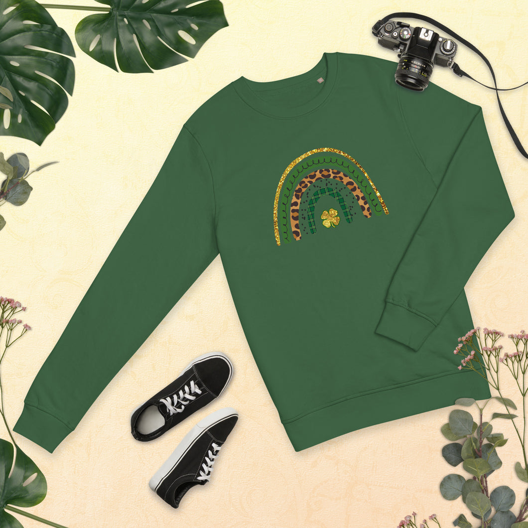 St Patrick’s Day Rainbow organic sweatshirt