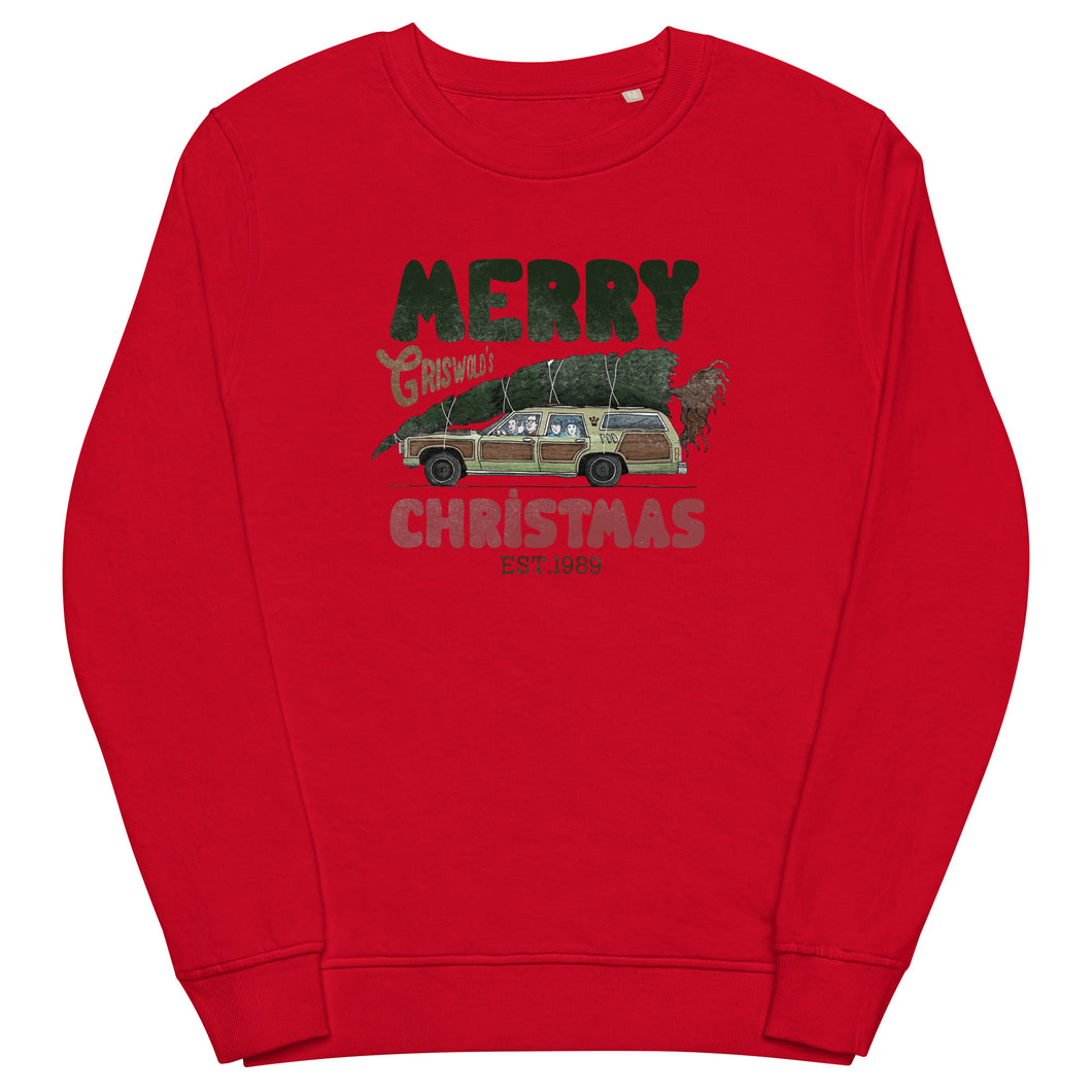 Merry Griswold's Christmas organic sweatshirt