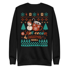 Load image into Gallery viewer, Hot Cocoa &amp; Christmas Movies Premium Unisex Sweatshirt
