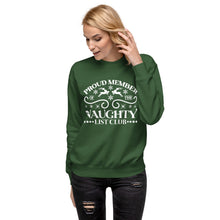 Load image into Gallery viewer, Naughty Club Unisex Premium Sweatshirt
