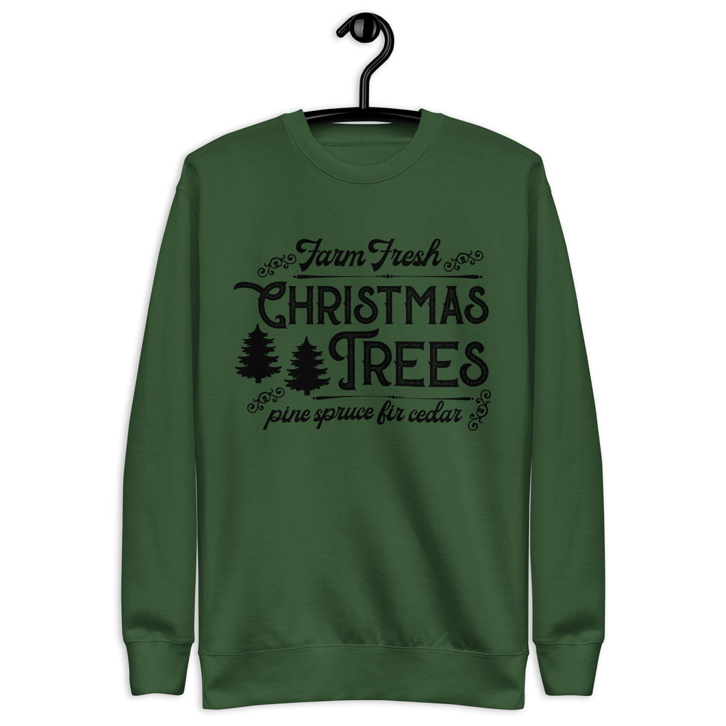 Fresh Farm Tree Premium Holiday Sweatshirt