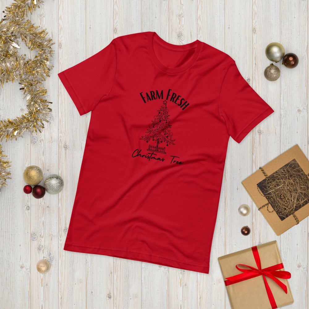 Fresh Farm Christmas Tree Short-Sleeve Unisex T-Shirt