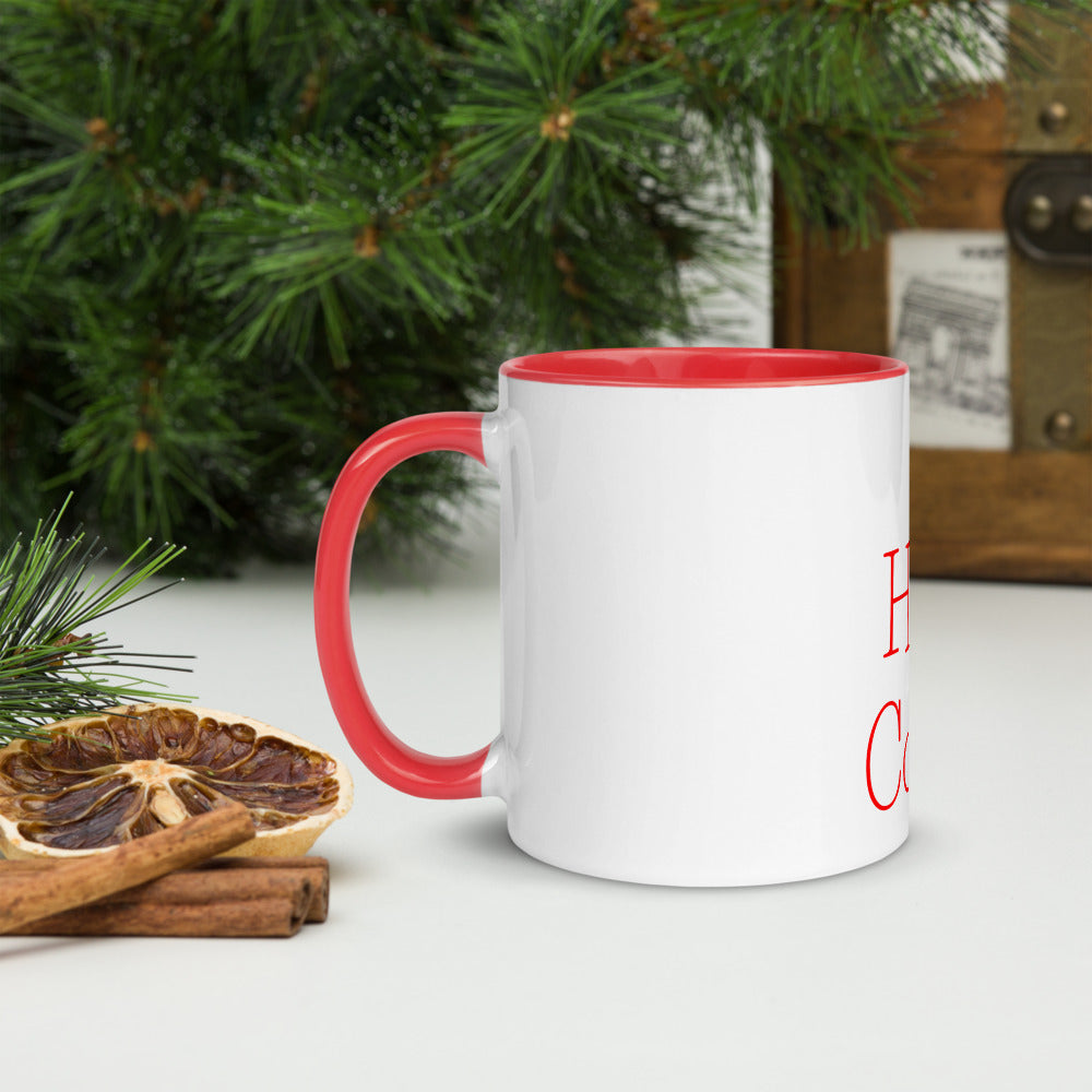 Hot Cocoa Holiday Mug with Color Inside