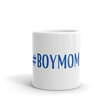 Load image into Gallery viewer, #BoyMom white glossy mug
