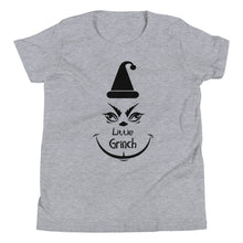 Load image into Gallery viewer, Little Grinch Youth Unisex Short Sleeve Matching Holiday Tee
