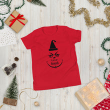 Load image into Gallery viewer, Little Grinch Youth Unisex Short Sleeve Matching Holiday Tee
